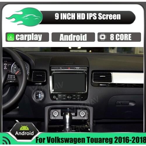 Car radio multimedia video player For Volkswagen Touareg 2016-2018 GPS navigation Android version head unit touch screen stereo