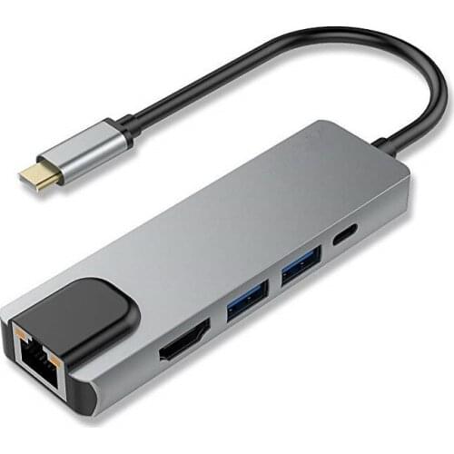 C to hdmi Type-C docking station 5-in-1 with HD network card all-in-one converter