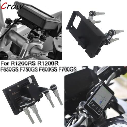 Motorcycle Handlebar Stand Holder Phone Mobile Phone GPS Plate fron Bracket For BWW R1200R R1200RS F750GS F850GS F700GS F800GS
