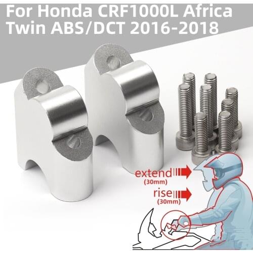 For Honda CRF1000L Africa Twin ABS/DCT 2016 2017 2018 Motorcycle Handlebar Riser Up Backs Moves Bracket Kit