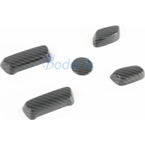 For Toyota Sienna 2015 2016 2017 2018 2019 2020 Carbon Fiber Look Interior Seat Adjust Knob Cover Panels Frame Auto Accessories