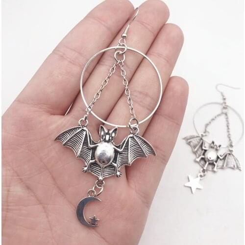 Halloween Moon, Star and Bat Dangles