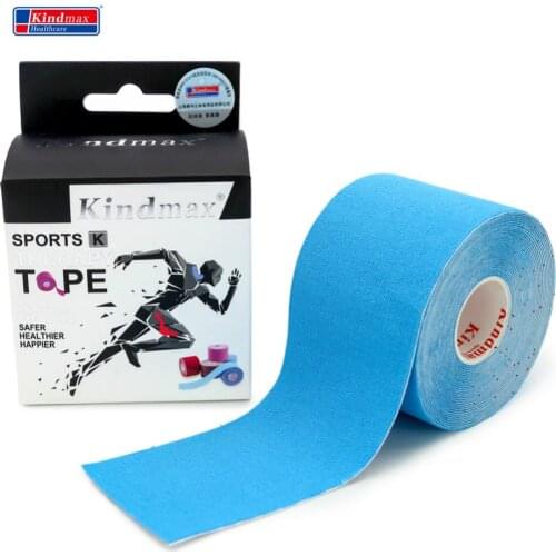 Kindmax Cotton Elastic Kinesiology Tape in Box Sportsman Athletes Injury Prevention Pain Relief Roll