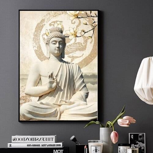 Buddha Artwork Painting Canvas Poster Picture Wall Zen Posters And Prints Buddha Buda Canvas Painting For Living Room Unframed