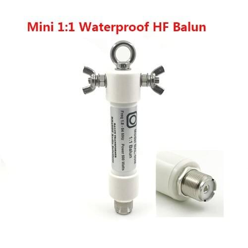 Mini 1:1 Waterproof HF Balun for 160m-6m Bands (1.8-50MHz) 500W Waterproof SO239 CW/SSB