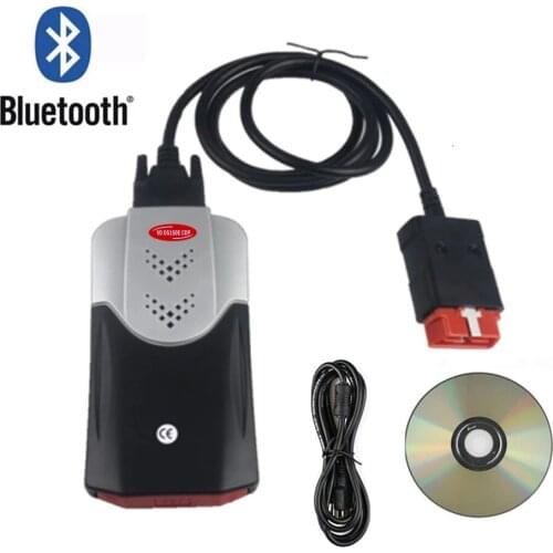 Free Shipping Diagnostic Repair Tool OBD2 With bluetooth 2015.R3 2016.R1 2017.R1 With Keygen LED 3 in 1 Scanner For Cars Trucks
