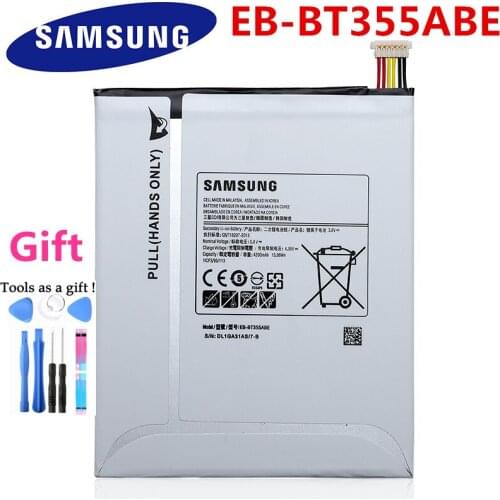 Original Replacement Samsung Battery For GALAXY Tab A 8.0 T355C GALAXY Tab5 SM-T355 SM-P350 P355C T350 T355 EB-BT355ABE 4200mAh