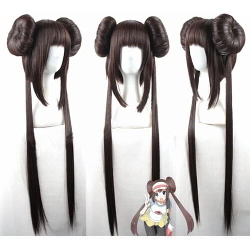 Game Pokemon Mei May cosplay hairwear cosplay costume wigs+wig cap