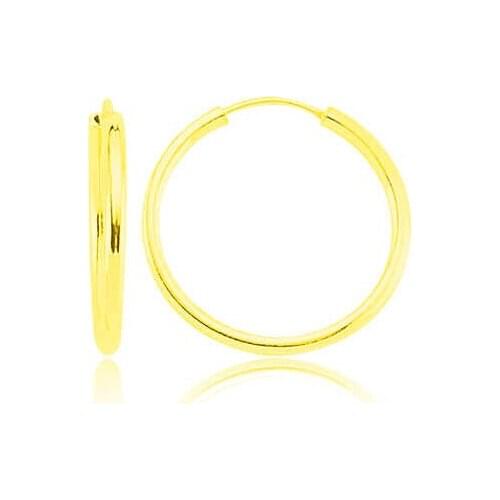 Silver Gold Plated Ring Earrings