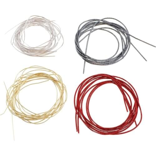 10 Pack 1mm METALLIC CORD STRING CRAFTS JEWELLERY GIFTS BRACELET WRAPPINGS