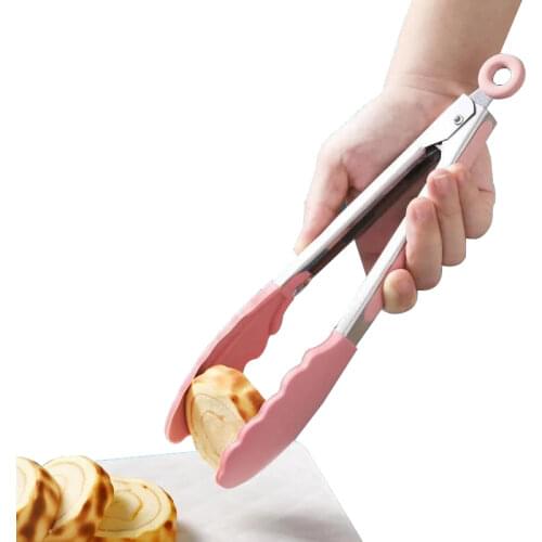 Silicone Nylon Environmentally Friendly Stainless Steel Kitchen Food Bread Clip Baking Barbecue Multi-function Clip