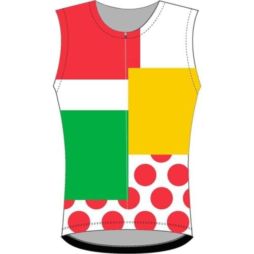 Classical Colors Dots Man New No Sleeves Cycling VESTS OSCROLLING Jersey