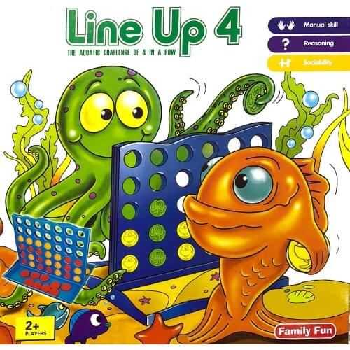 Line Up 4 The Aquatic Challenge of 4 in a row of Your Color to Win,Fun Popular Board Game, Classic Family Fun game for 2+ player