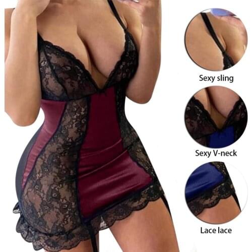 Lace Up Sex Nightwear Women Erotic Lingerie Sexy Teddies Exotic Apparel Bodysuit Plus Size Underwear For Girls Costumes Female
