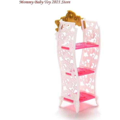 1 PCS Doll Shoe Cabinet Toys Mini Dolls Living Room Home House Decor Furniture Dolls Accessories Color Random