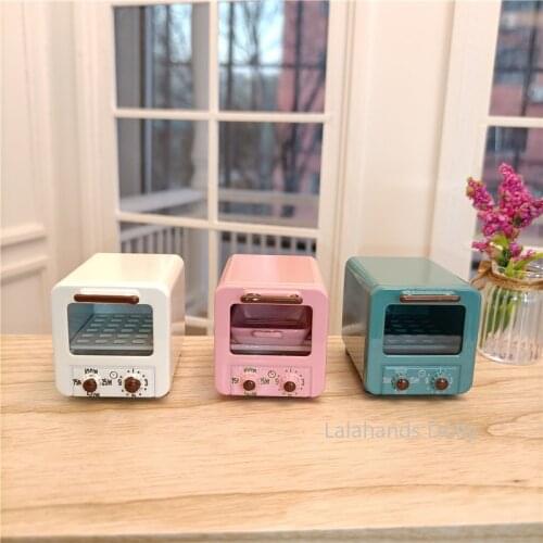 1PCS 1/6 or 1/12 Scale Dollhouse Mini Oven for OB11 Doll House Mini Kitchen Cooking Furniture Toy Decoration Accessories