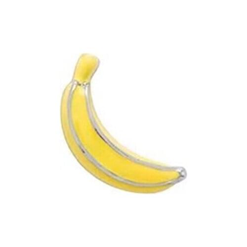 10pcs Banana Charm floating charms for Living glass locket