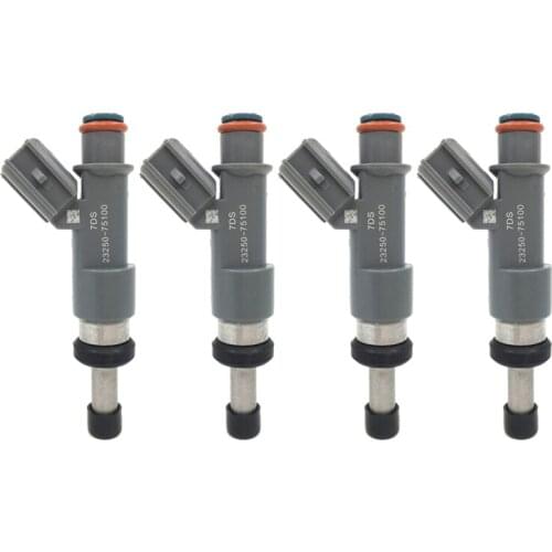 4PCS 23250-75100 Fuel Injector Nozzle For Toyota 10-12 4Runner Tacoma Hilux Prado 1TRFE 2TRFE 23209-75100 23250-79155