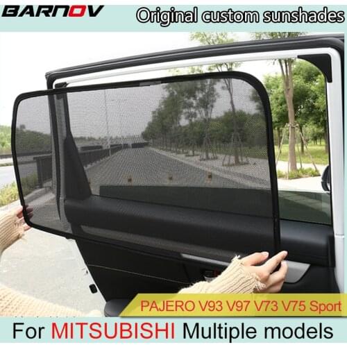 Car Special Magnetic Curtain Window SunShades Mesh Shade Blind Original Custom For Mitsubishi Pajero V93 V97 V73 V75 Outlander