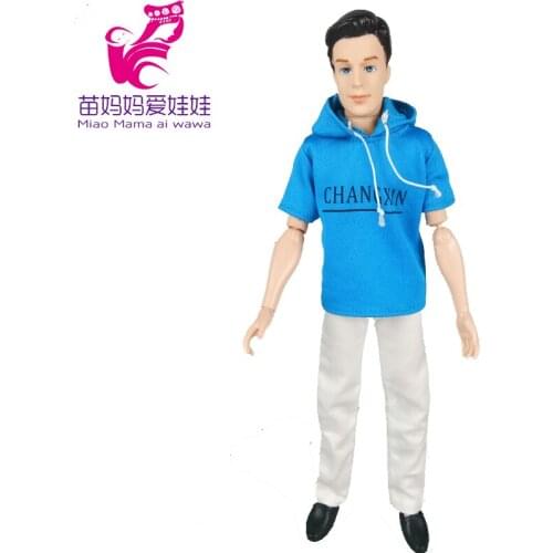 Free shipping one sets suit Outfit Casual Wear shirt Clothes and pants for barbie boy firend for barbie doll ken