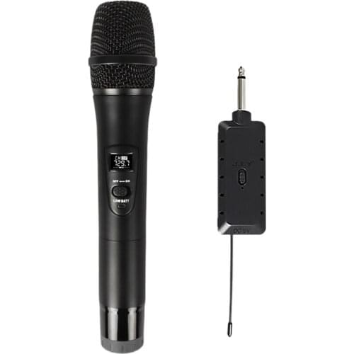 Wireless Microphone Handheld Microphone with Charging Receiver 3.5mm Adapter for Karaoke Party Speech 200 Feet