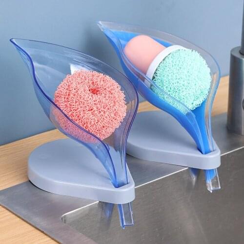 Bathroom Leaf Drain Soap Box Creative Soap Holder Multifunctional Storage Rack Kitchen Organizer Soap Dishes