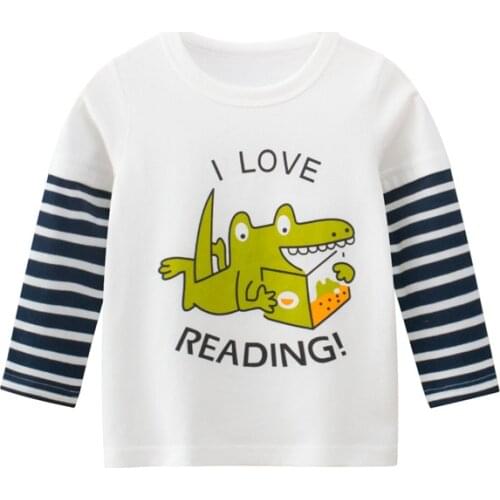 Baby Clothes Children Boys Girls Cotton Striped Long Sleeve T-shirt boy girl Tops Autumn Spring Kids Tee For 2-9Years