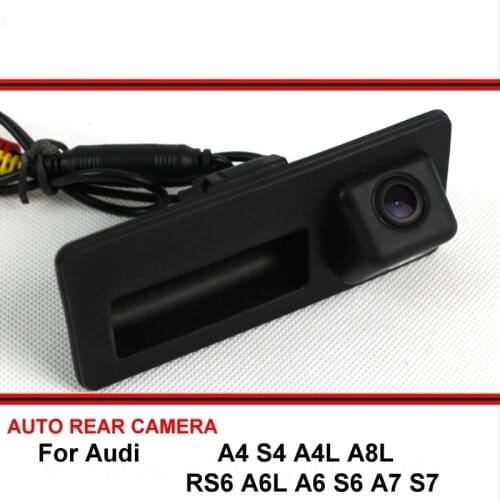 For Audi A4 S4 A4L A8L RS6 A6L A6 S6 A7 S7 Trunk Handle OEM Car Parking Reverse Backup Rear View Camera SONY HD CCD Night Vision