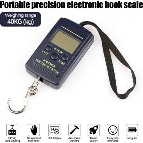 40kg/1g Portable Digital Hanging Luggage Scale Travel Electronic Weight