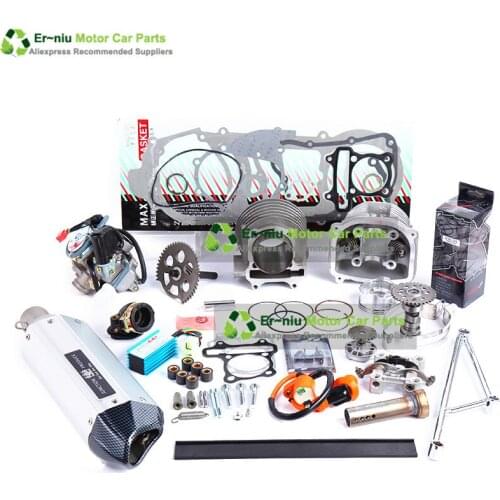 GY6 125 150cc upgrade 180cc add power 30% ,Racing Camshaft CDI Muffler Performance Exhaust ,Oil pump and Gear