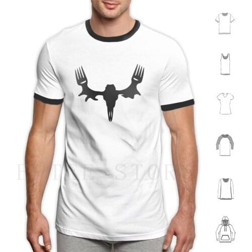 Meat Eater Skull T Shirt Print Cotton Meat Eater Logo Hunting Hunter Elk Skull Deer Meat Buck