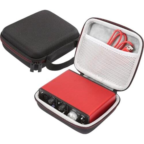LTGEM EVA Hard Travel Case for Focusrite Scarlett Solo 2i2 (2nd Gen) USB Interface