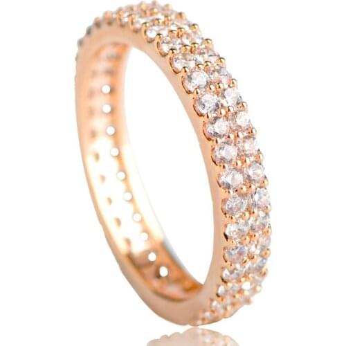 Madrry Top Quality Cubic Zircon Ring Jewelry Rings for Women Party Wedding Bands Engagement Gift Copper Finger Ring Bijoux Femme