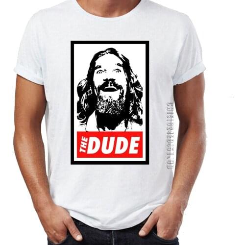 Mens T Shirt The The Big Lebowski The Dude Abide Walter The Jesus Artsy Artwork T-shirts Homme Tops & Tees O-Neck Camiseta