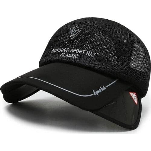 Retractable Wide Brim Beach Sun Visor Hat Lightweight Breathable Sports Hat Thin Cooling Baseball Hats Mesh Baseball Cap