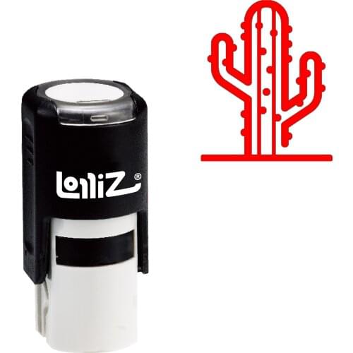 LolliZ Cactus Self-Inking Rubber Stamp - Modern Symbol Series