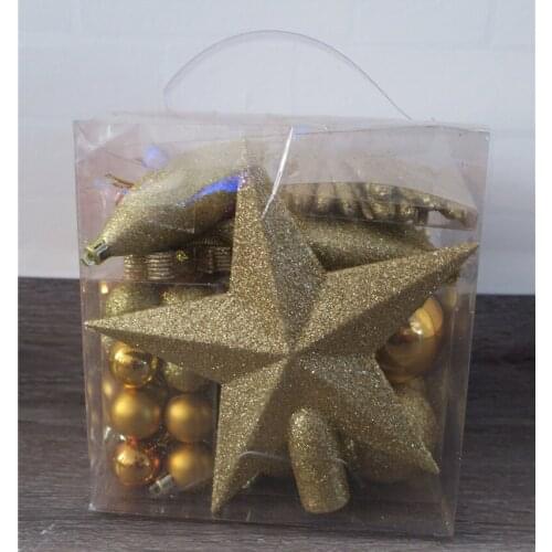 Christmas tree decoration pendant Christmas boxed ball pendant plating ball pendant window decoration supplies single box