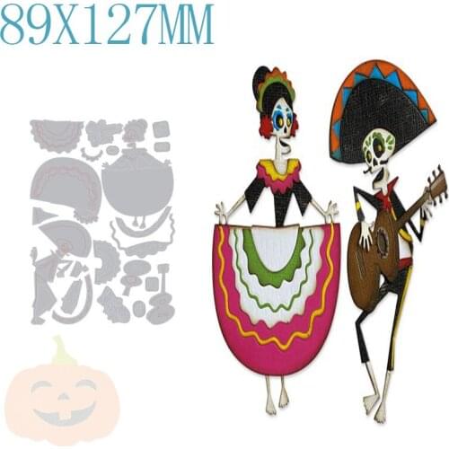 Halloween Skeleton Metal Cutting Dies Stencils For DIY Scrapbooking Photo Album Decorative Embossing Paper Cards New Arrival