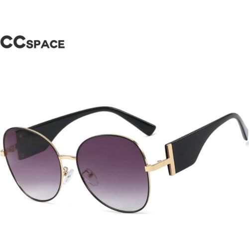 48203 Cat Eye Wide Legs Round Sunglasses Men Women Fashion Shades UV400 Vintage Glasses