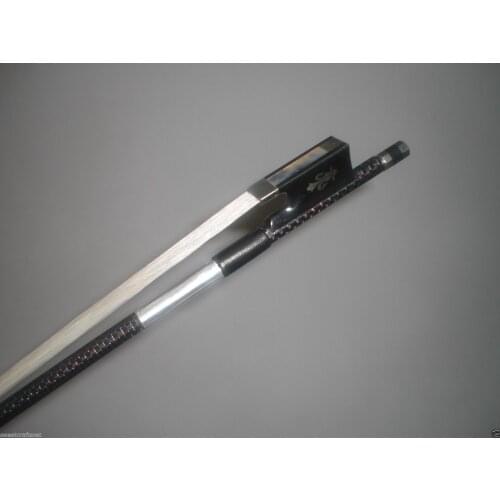 1 PC strong balanced Pro RED Braided Carbon Fiber Violin Bow Ebony Frog 4/4
