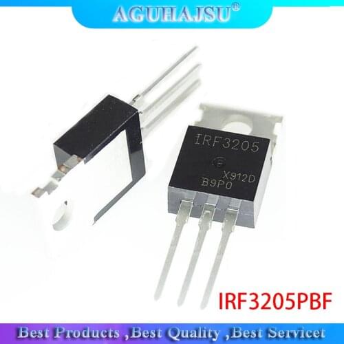 10pcs IRF3205 IRF3205PBF MOSFET MOSFT 55V 98A 8mOhm 97.3nC TO-220