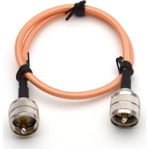 10 pcs UHF male to male PL259 SL16 plug pigtail cable RG142 UHF-JJ Silver plating with double shielding