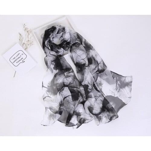 120pcs/lot new coming colorful leaf print chiffon scarf/leaves scarves 15 color for choose