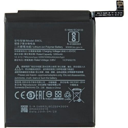 1x 3300mAh BM3L Replacement Battery For Xiaomi 9 Mi9 M9 Mi 9 Batteria Batterij Batteries