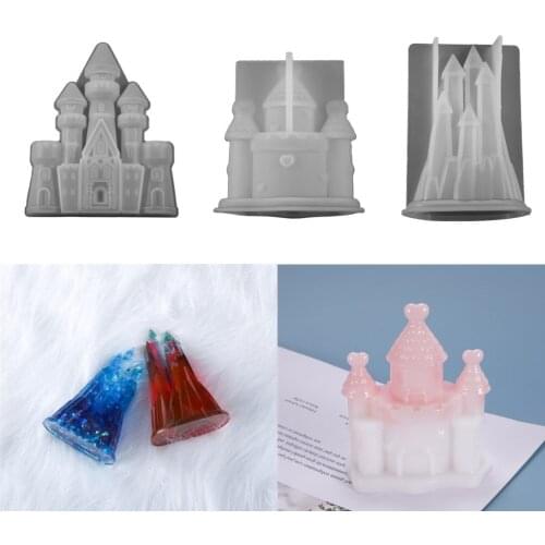 3 Style Castle Silicone Molds Epoxy Resin Mold Classic House Shape Mould for Jewelry Making Tools DIY Craft Home Decoration Tool