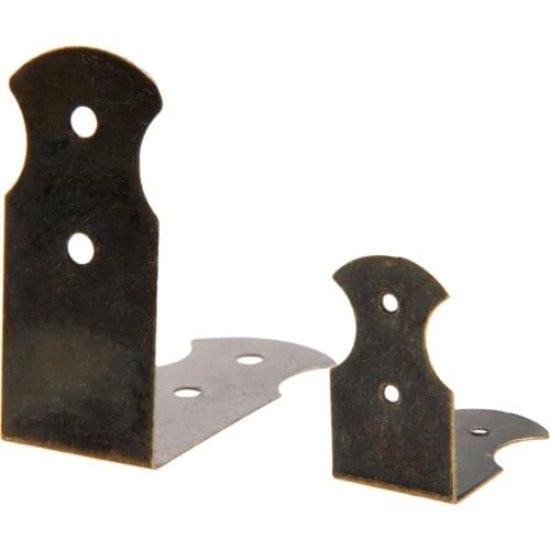 4Pcs Antique Bronze Vintage Luggage Case Box Corner Brackets Decorative Furniture Decoration Wood Case Feet Leg Corner Protector