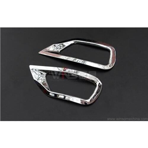Accessories For Jeep Grand Cherokee 2014 2015 2016 Chrome front Foglight Cover Fog lamp Rear Foglight Cover Trim Car Styling
