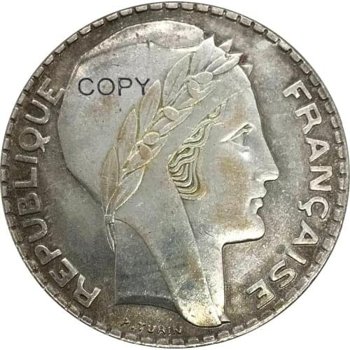 Aliexpress france 1934 France 20 Francs Cupronickel Plated Silver Collectibles Copy Coin