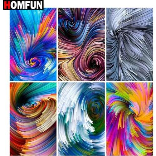 HOMFUN 5D Diamond "Mandala view" Diamond Embroidery Full Round/ Square Diy Diamond Painting Cross Stitch Home Decor