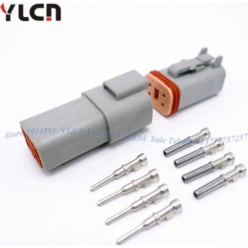 Free Shipping New Brand 1set Kit 4 Pin/Way Sealed Waterproof Electrical Wire Car Connectors Plug Factory Direct Sale